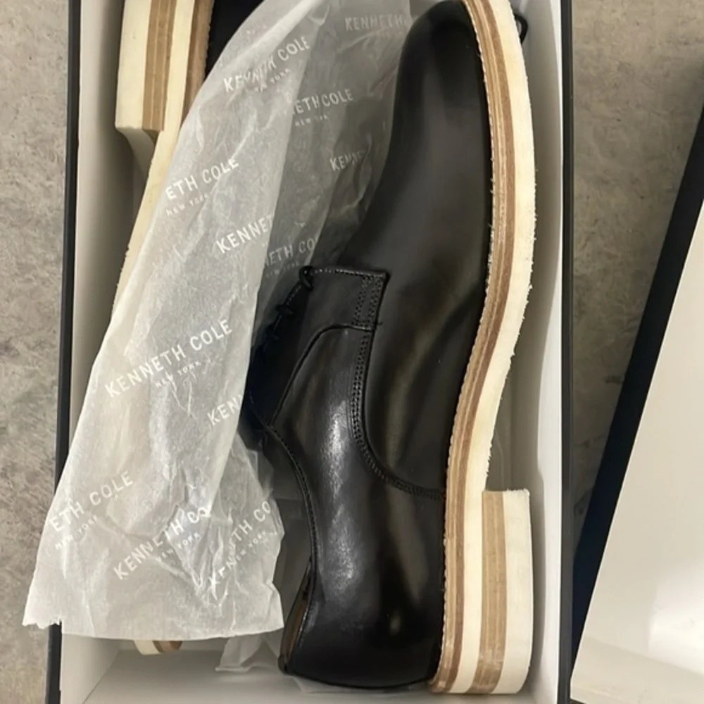 Kenneth Cole New York Men's Timony Leather Oxfords - Grey Size 9.5